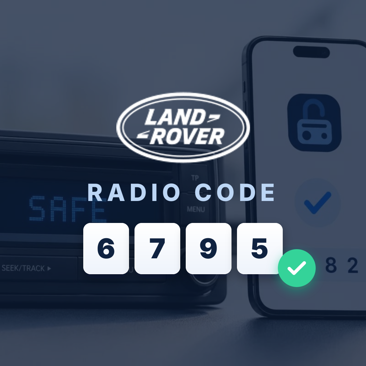 Officiële Land Rover radio code direct opvragen